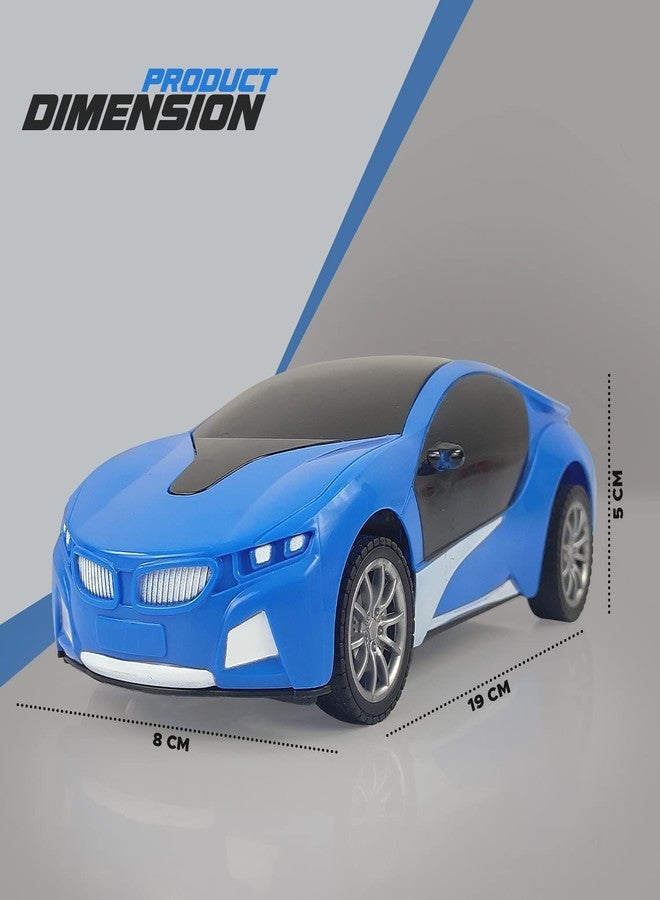 SHB Remote Control Car || with Flashing Light, Radio Control Race Car || Speed Racing Car (3+ Years, Blue) (Blue) - Image 2